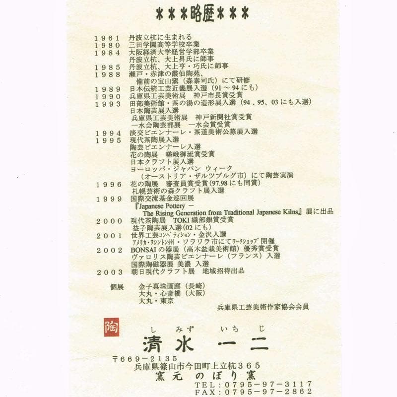 丹波焼 珀耀窯 清水一ニ作 吹泥金彩流文 長形皿 共布共箱 C R9159B