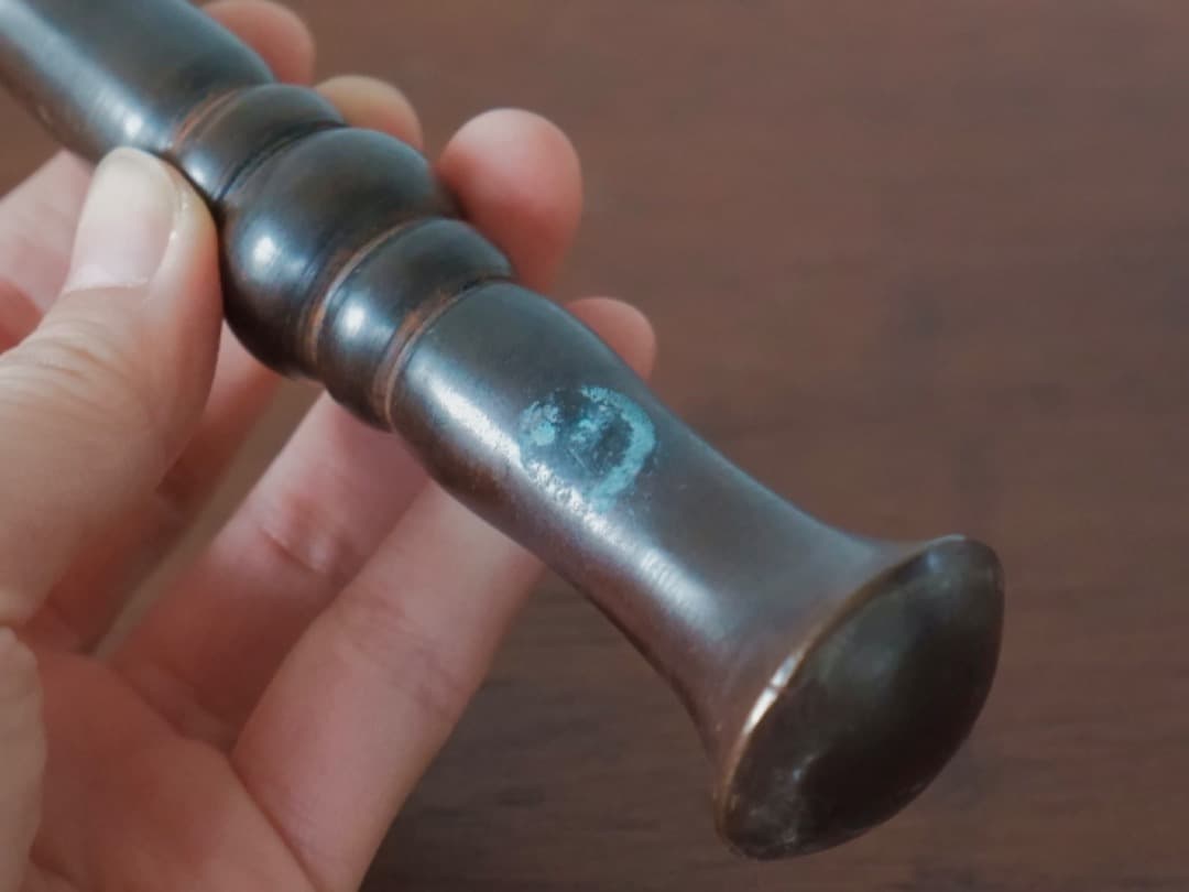 甫安乳鉢 乳棒 鉢 銅製 薬学 薬研 金属工芸 1710g 箱付 Q2315