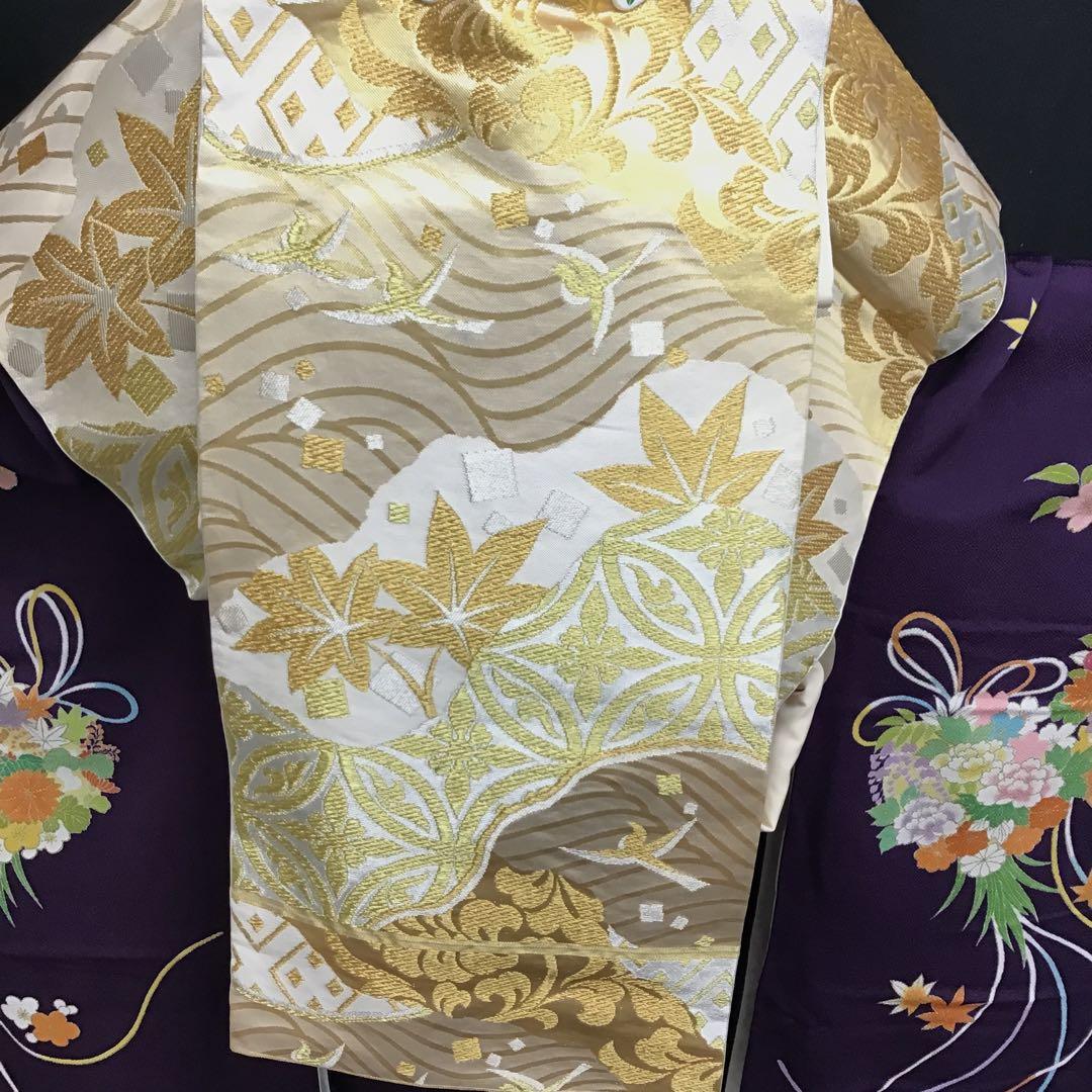 大丸誂え 千總 京友禅 紫地 薬玉 金駒刺繍 振袖 単品 - メルカリ