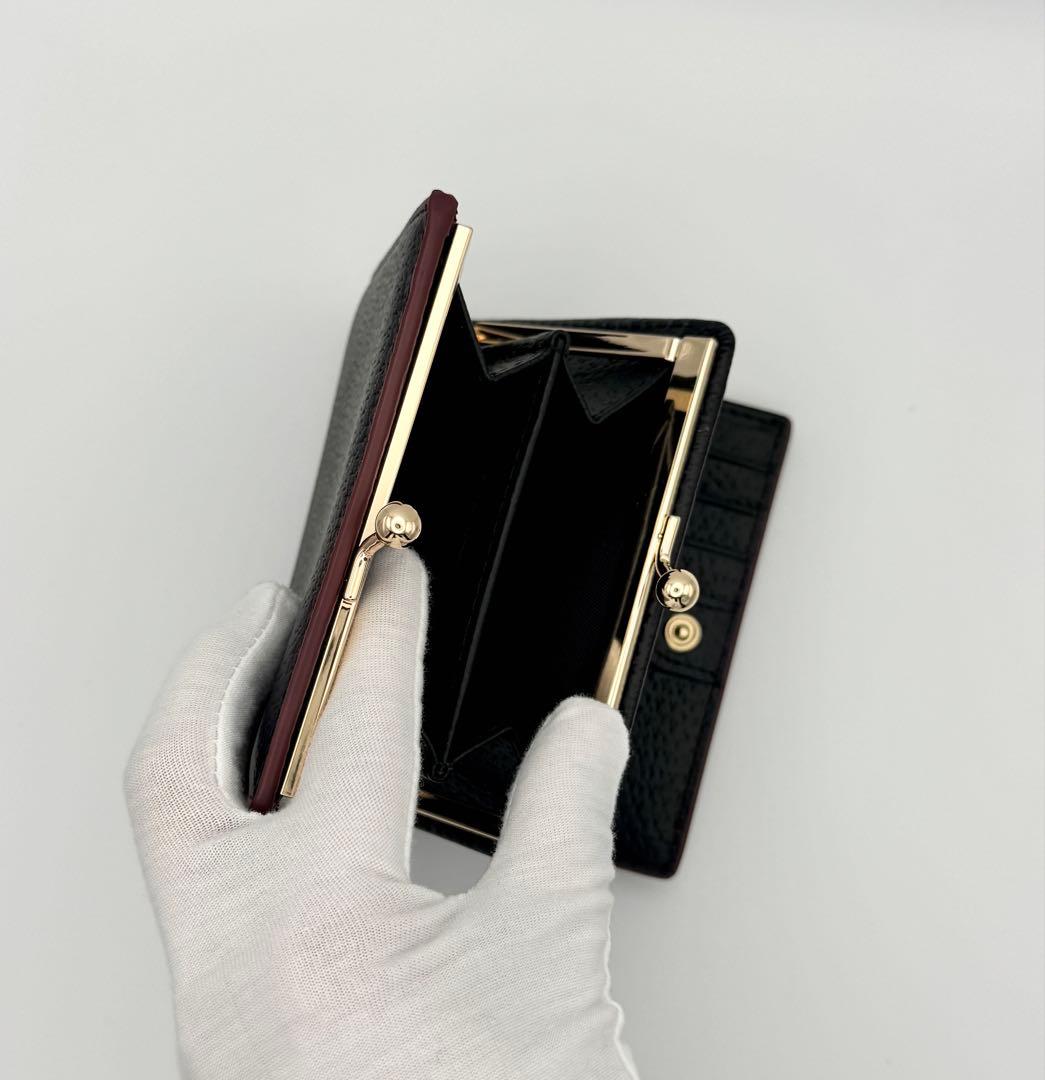 Vivienne Westwood がま口 二つ折り財布 黒 未使用