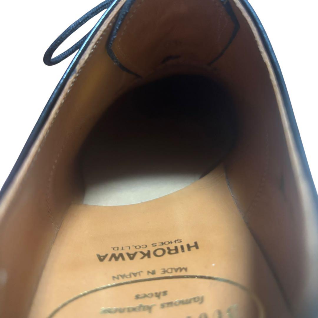 【美品】スコッチグレイン NL-4116 ストレートチップ ブラックレザー 24