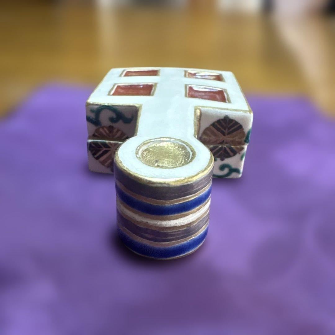 『茶道具　香合』 馬銜　香合　竜谷窯　香雲造