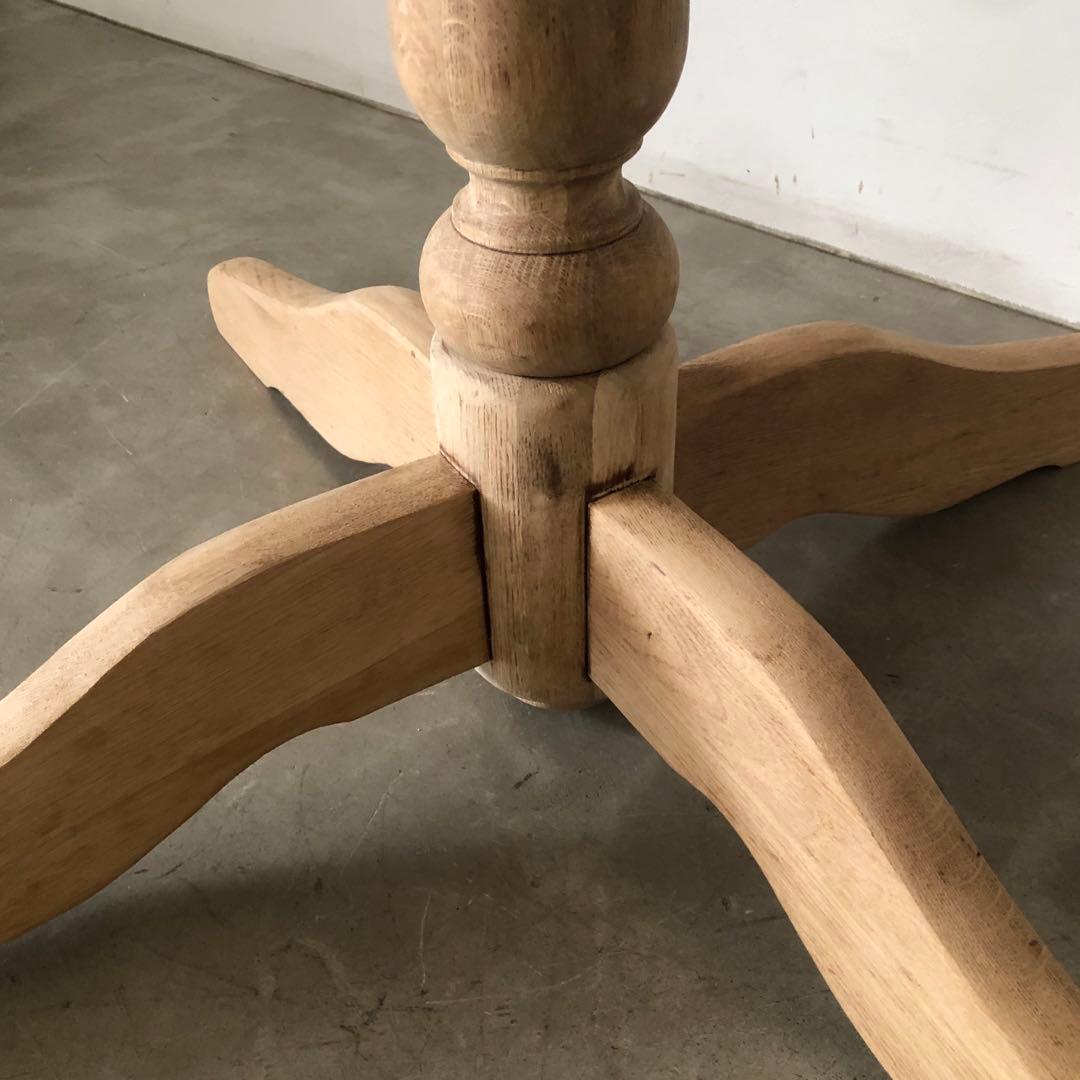 レトロ　アンティーク　古道具　古家具　剥離家具　ストリップド　丸テーブル　古民家