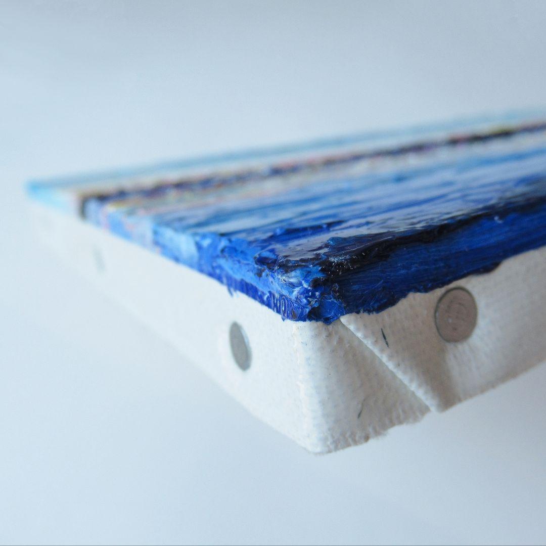 ［匿名で配送］一点もの 日没 夕暮れ 油絵 油彩 絵