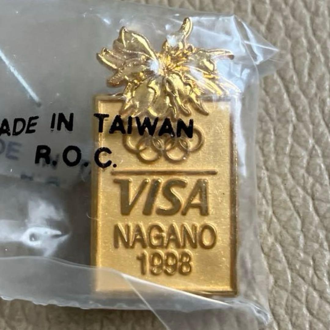 未開封】1998年長野オリンピック冬季大会 VISA ピンバッジ 2個セット