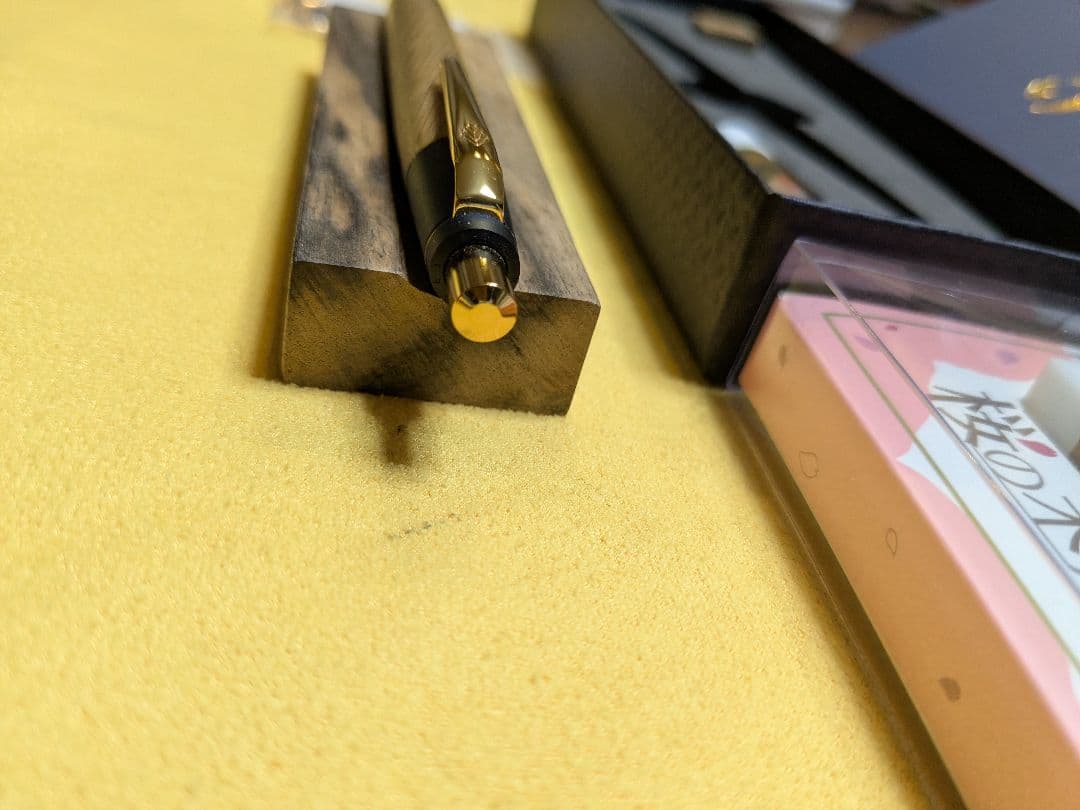 野原工芸 新型シャープペンシル 楢 ゴールド金具 楢のシャープペンシル