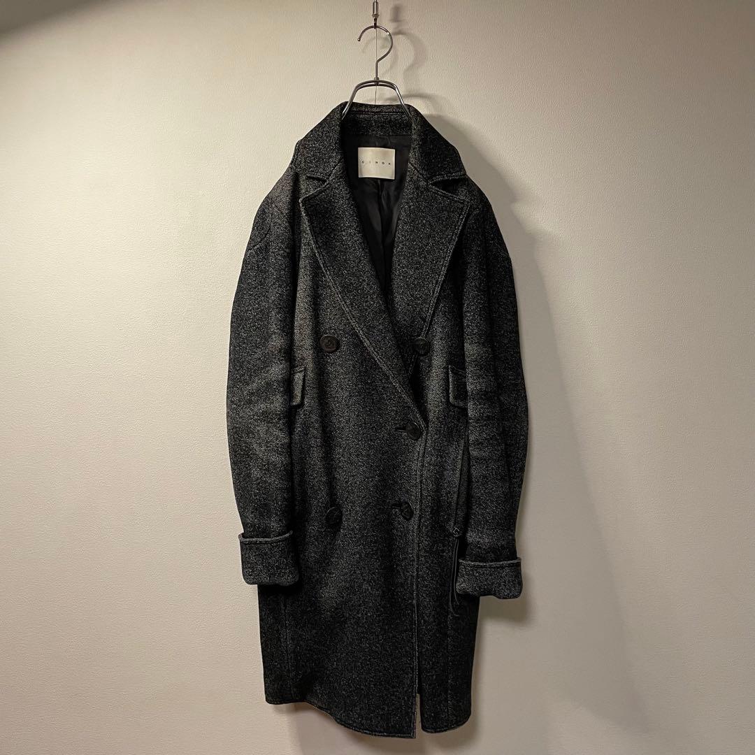 未使用級 マリナリナルディ ステンカラーコート リバーシブル クチート