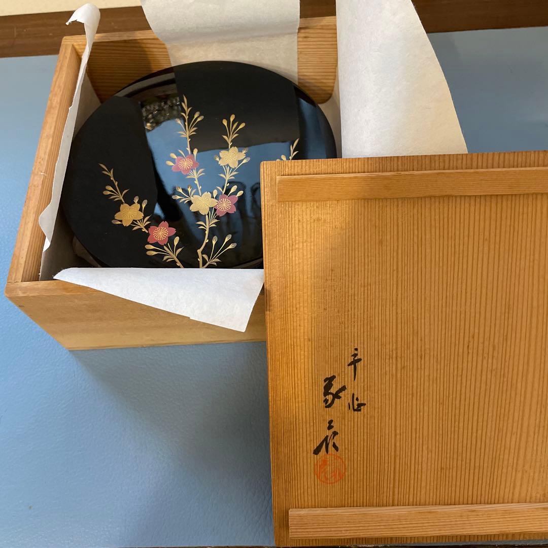 京都　象彦　漆器　入れ子三段重箱　+ 螺鈿の盆　専用出品