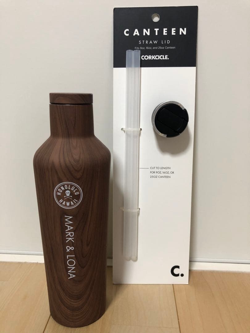 マークアンドロナ 小物 木目 水筒 タンブラー