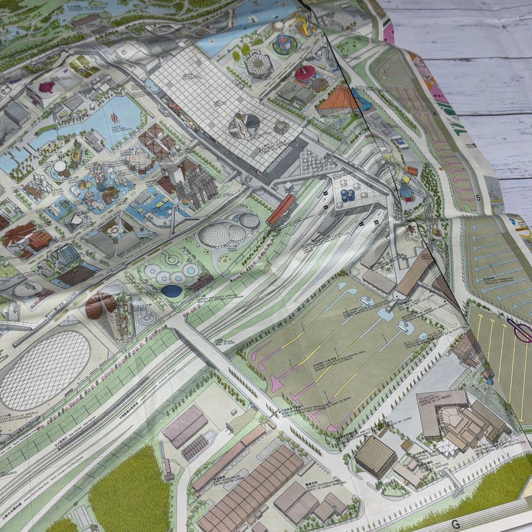 希少✨️1970 日本万国博覧会 パンフ 地図 ペナント 全景写真 5点セット