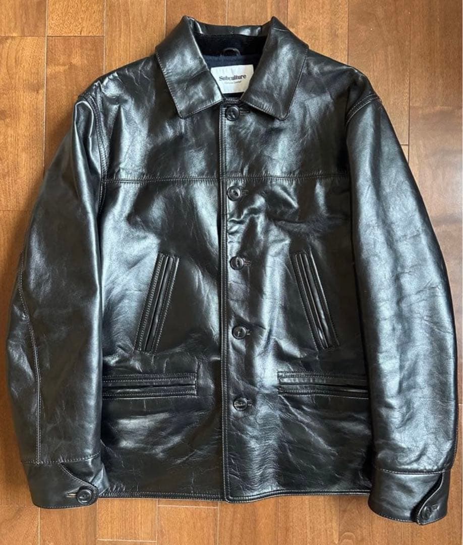 subculture サブカルチャー レザーカーコート 2 - メルカリ