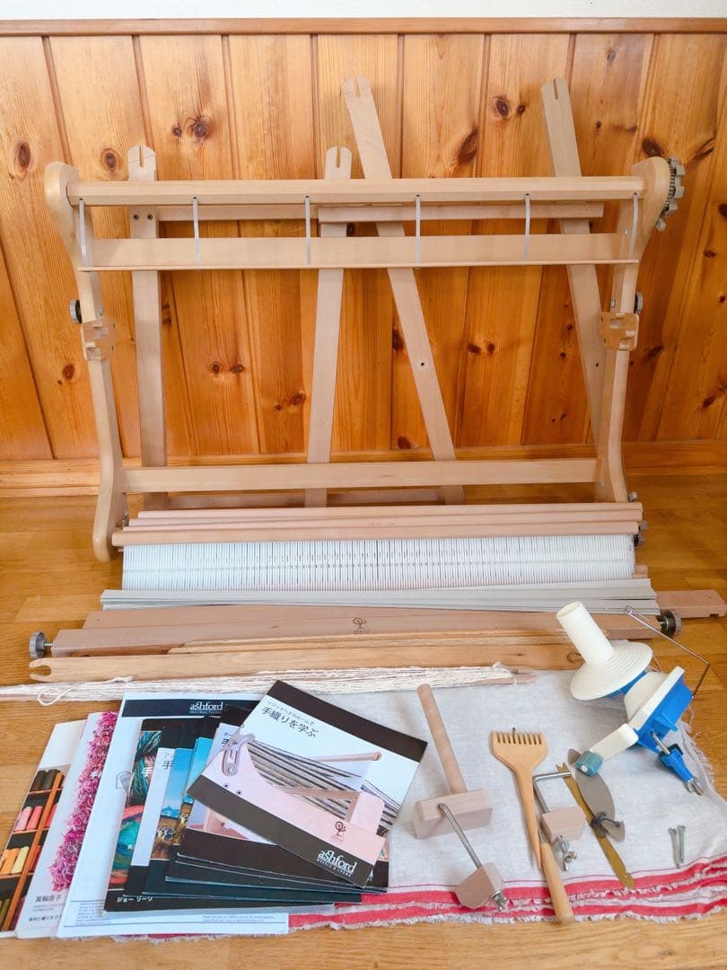 アシュフォード 織り機 リジッドへドル 80cm スタンド付
