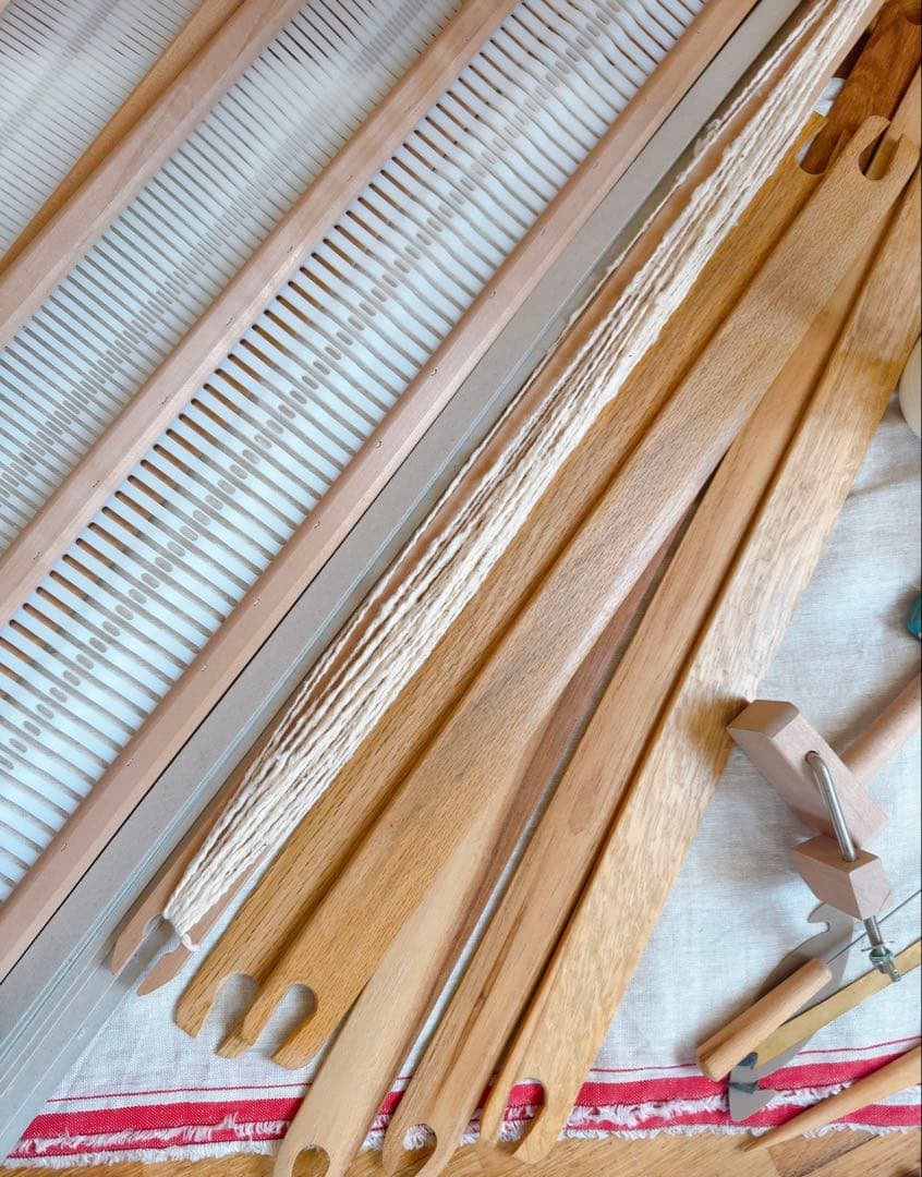 アシュフォード 織り機 リジッドへドル 80cm スタンド付