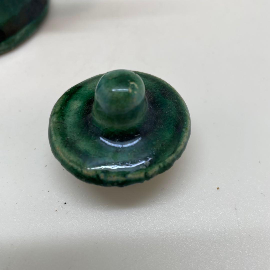 緑釉 清朝 茶道具 煎茶道具 中国 陶磁器 交趾焼 時代 骨董 蔵出