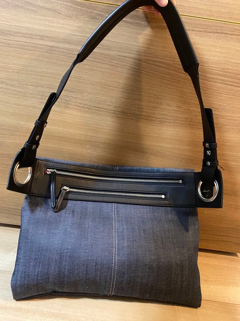 kawakawa デニム hatomeボディバッグLサイズ