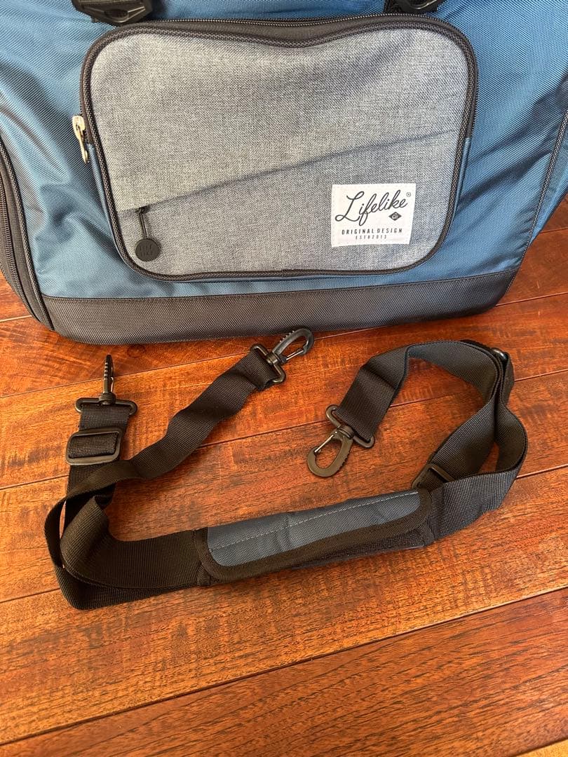 美品】Lifelike ペットキャリー リュック 耐荷重15kg ネイビー ペット