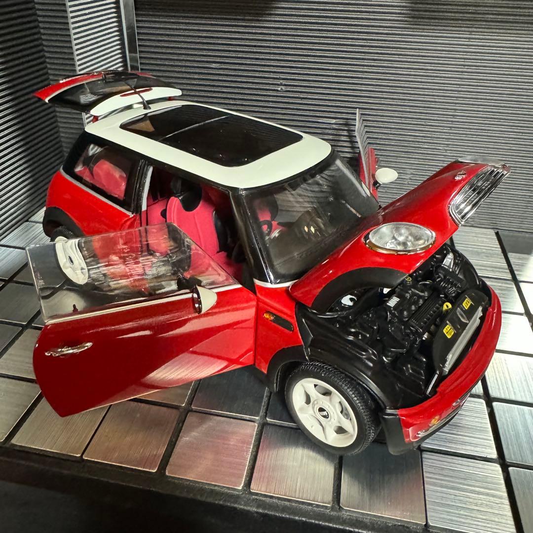 絶版未展示品 京商 1/18 MINI ミニ クーパー レッド