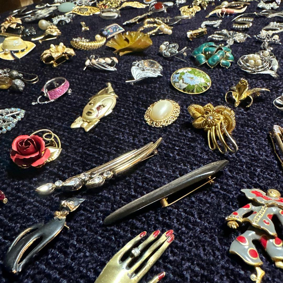 vintage】ブローチまとめ売り100点以上大量