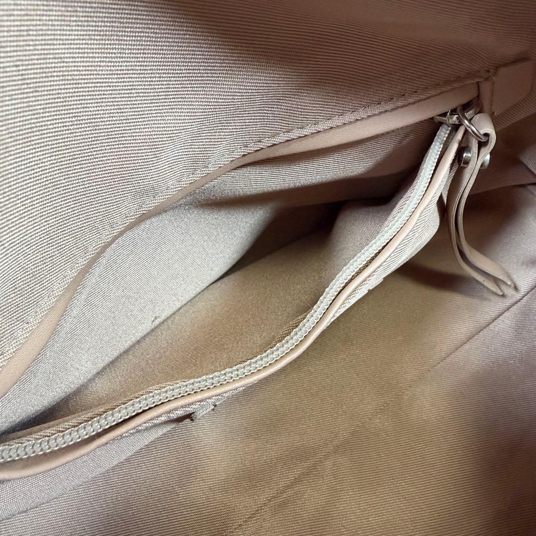 【極美品】ジャンニキアリーニ　ハンドバッグ 2way サファリ　ベージュ