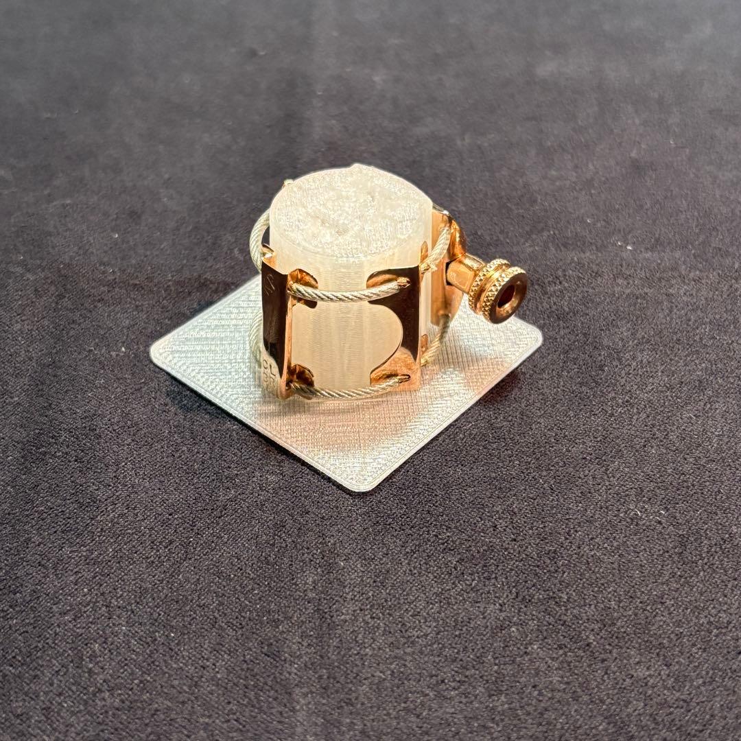 Bbクラリネット　リガチャー　K-plume ピンクゴールドプレート