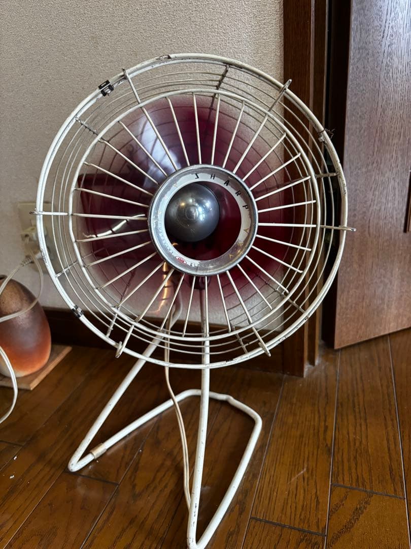 昭和レトロ sharp 卓上扇風機2台＋COPAL フリップ時計 3点セット