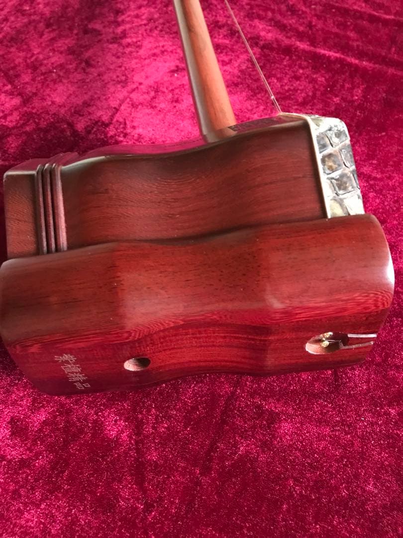 二胡★最上級紫檀★錦蛇皮★古月琴坊・万其興製作★十年保証★一生の宝物