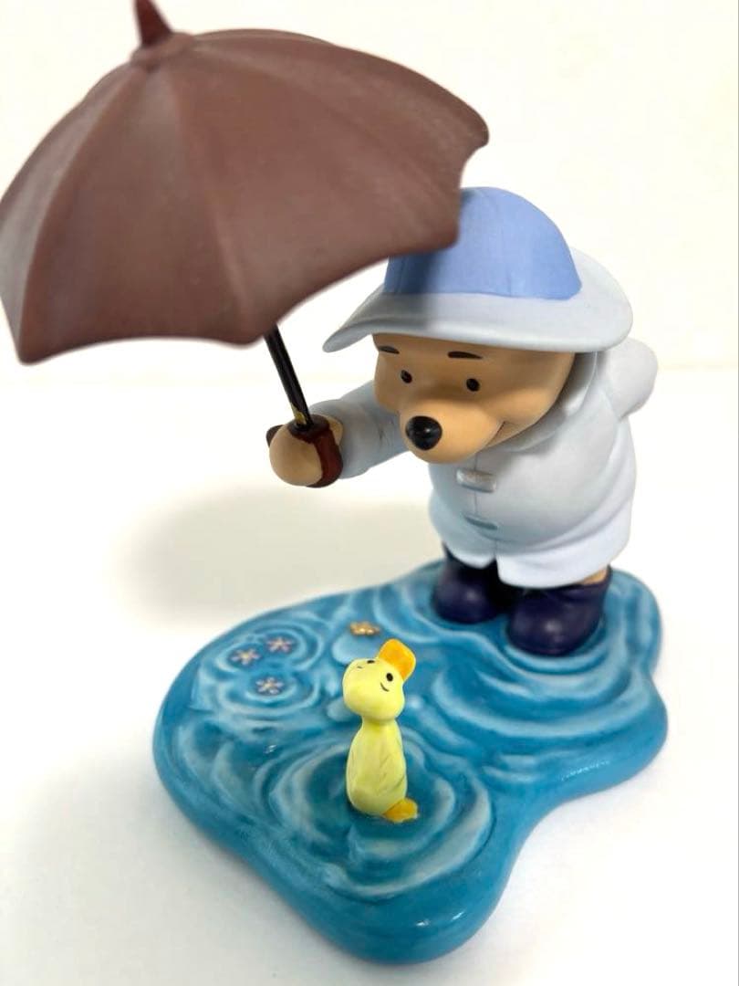 くまのプーさん 陶器フィギュア 傘 ディズニー レア プー 置物