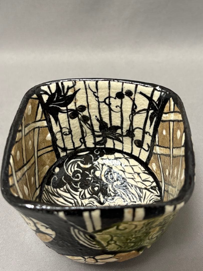 池田省吾 織部ぐい呑 池田省吾さんの作品「織部ぐい呑」・「種子島唐津