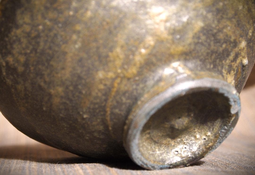 人気作家☆加地学【師：森岡成好】☆窯変黒茶碗D