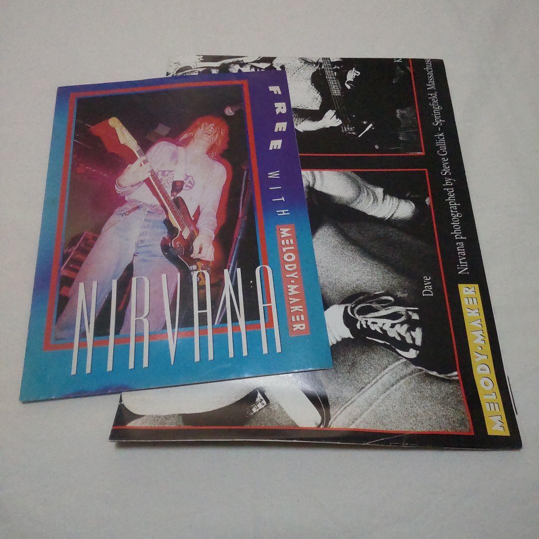 ①MELODY·MAKER　付録　NIRVANA　両面ポスター　小冊子
