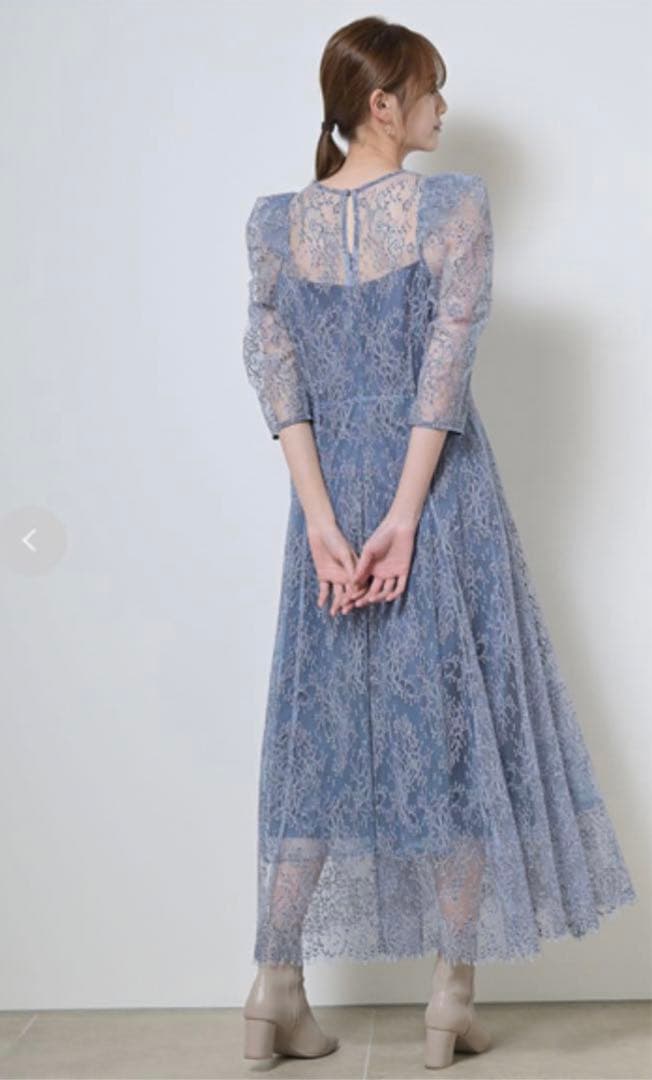 SNIDEL パワーショルダーレースドレス - ワンピース買う