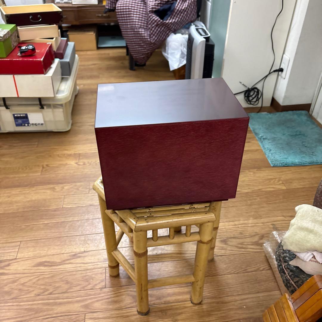 【美品・箱付】仙台箪笥 三ツ引 溜塗（ためぬり） 小物入れ 伝統工芸品