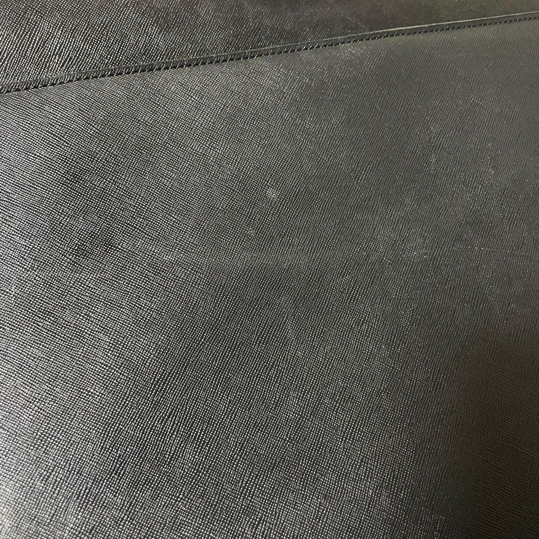 【美品】Burberry バーバリー　ビジネスバッグ　サフィアーノレザー　黒