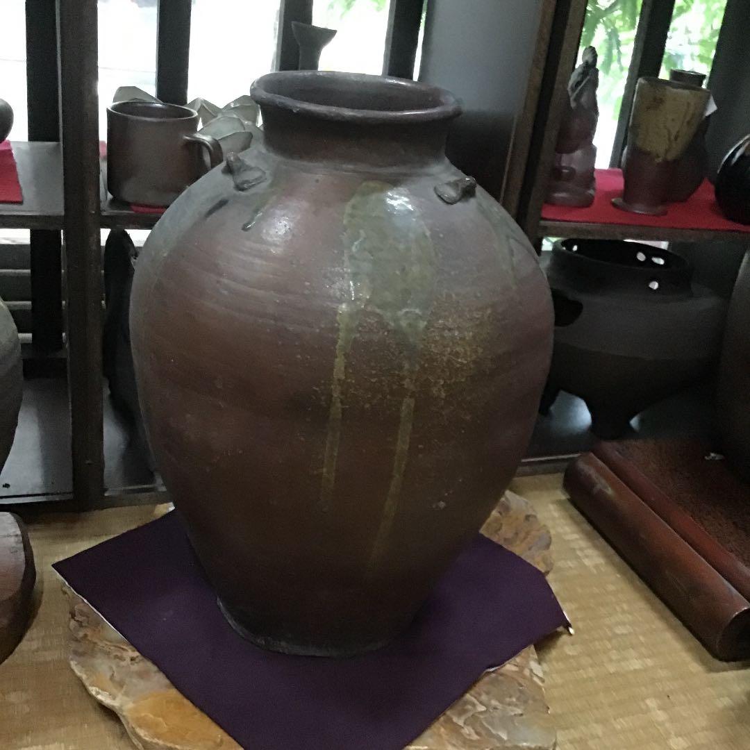 古越前焼三耳付大壺只今年末大売り出しです❣️