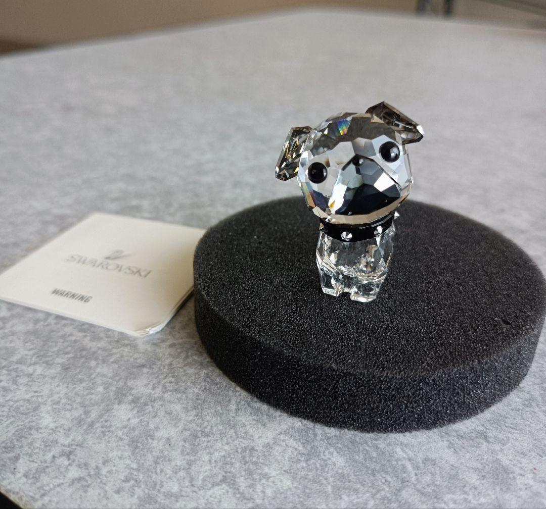 小さ可愛い 廃盤 SWAROVSKI スワロフスキー パグ 犬 置物 インテリア