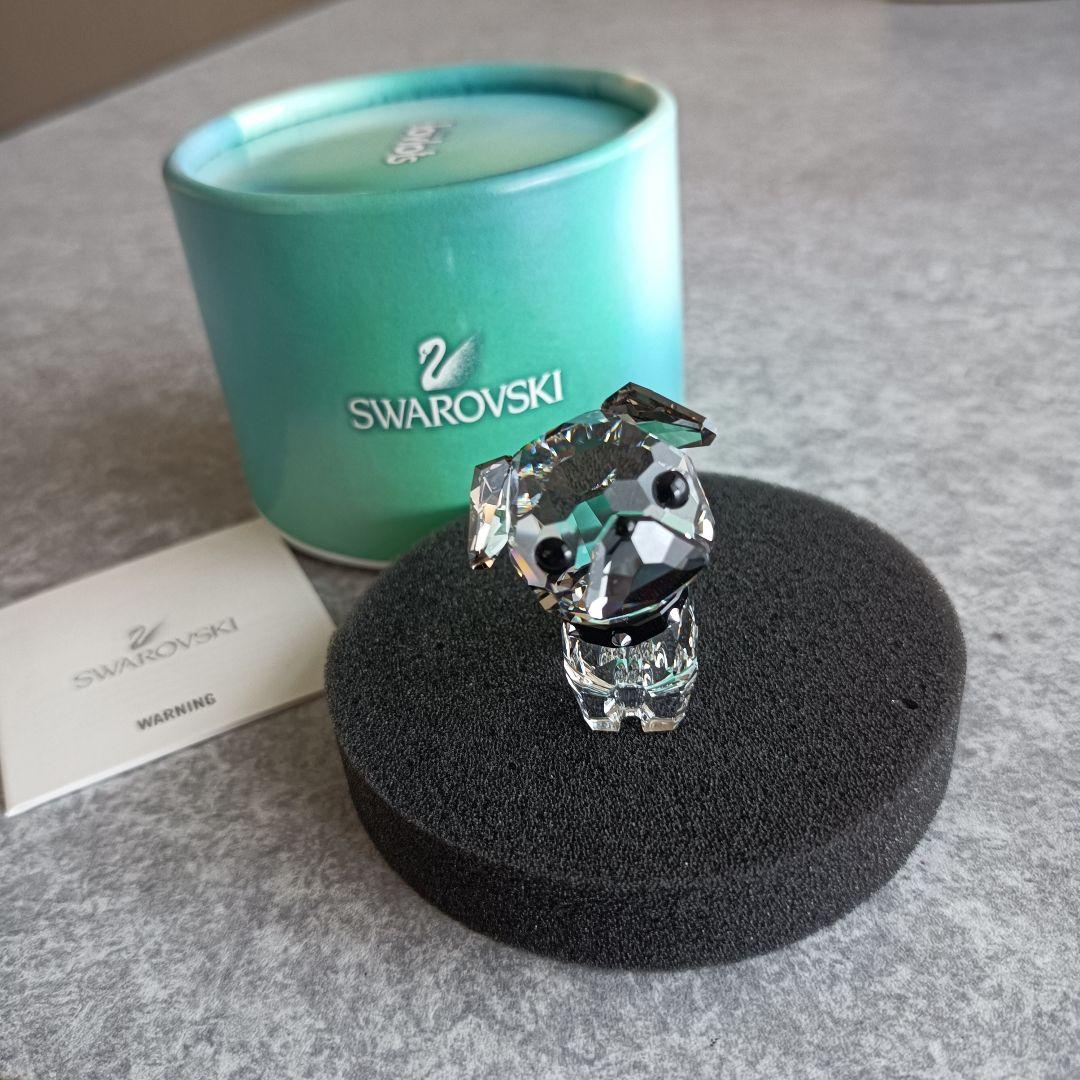 小さ可愛い 廃盤 SWAROVSKI スワロフスキー パグ 犬 置物 インテリア