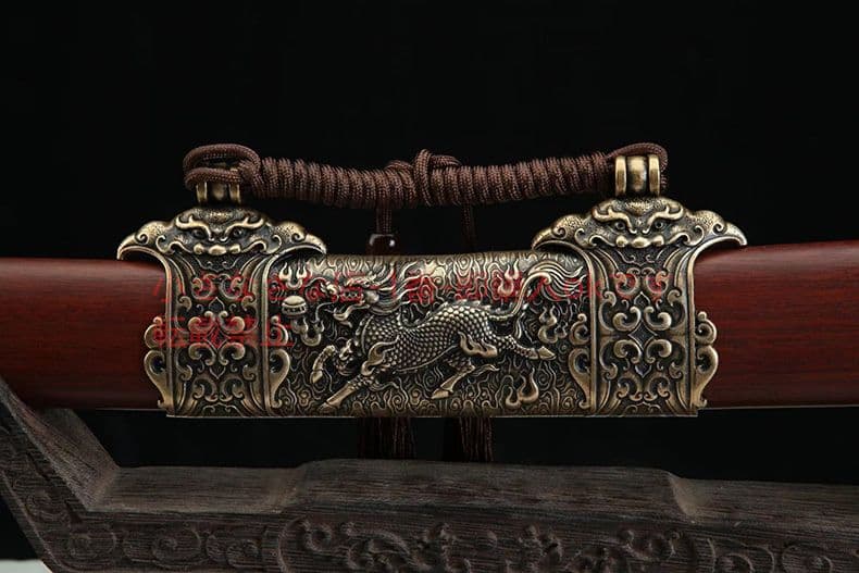 キリン宝刀戦ドラゴン  古兵器 武具 刀装具 日本刀 模造刀 居合刀