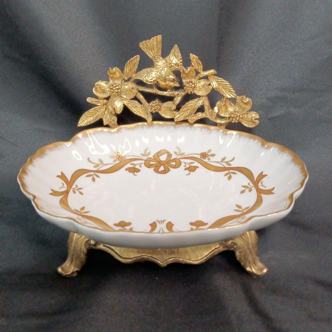 Matson マトソン ソープディッシュ ゴールド アンティーク 小物入れ