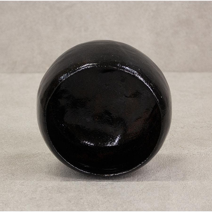 三代 佐々木昭楽 光悦紙屋写し 黒楽茶碗 共箱 共布 栞付 茶道具