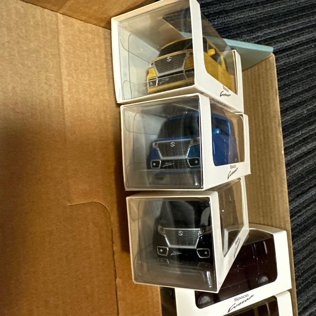 ⭕️スズキ　非売品　13台セットスペーシア＆スペーシアカスタム　プルバックミニカー