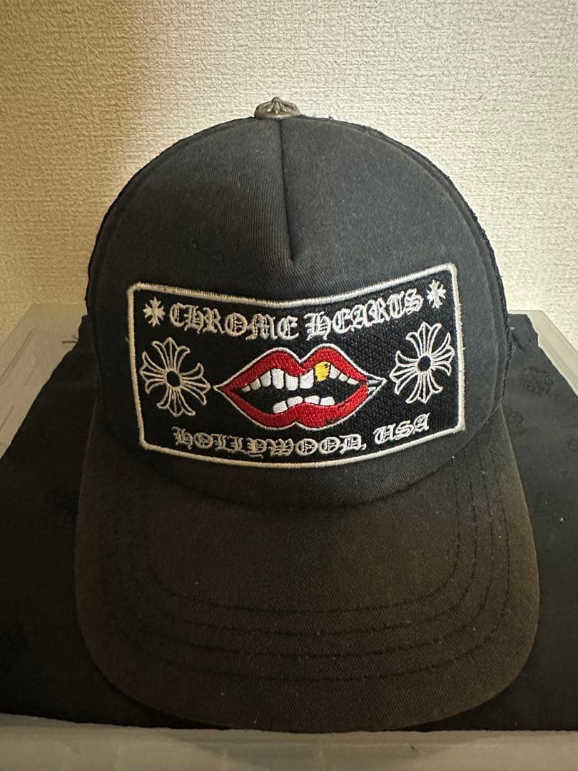 クロムハーツトラッカーキャップCHブラックホワイト|クロムハーツ通販