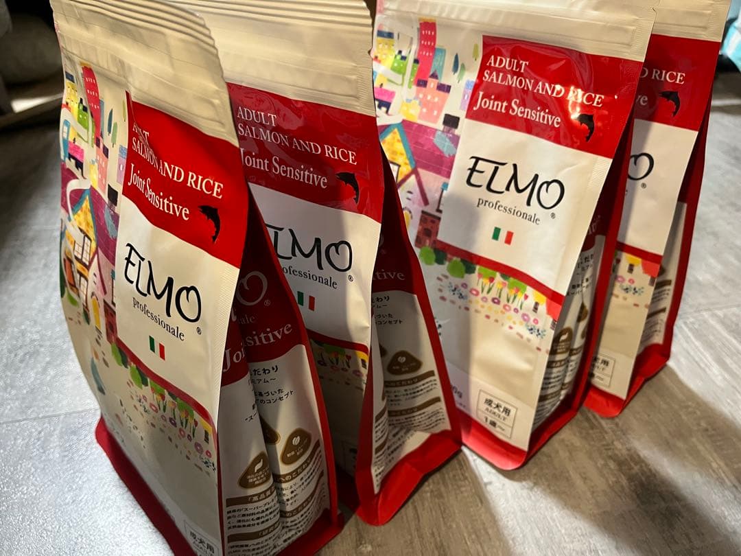 ELMO サーモンと米 ドライフード 800g×4袋