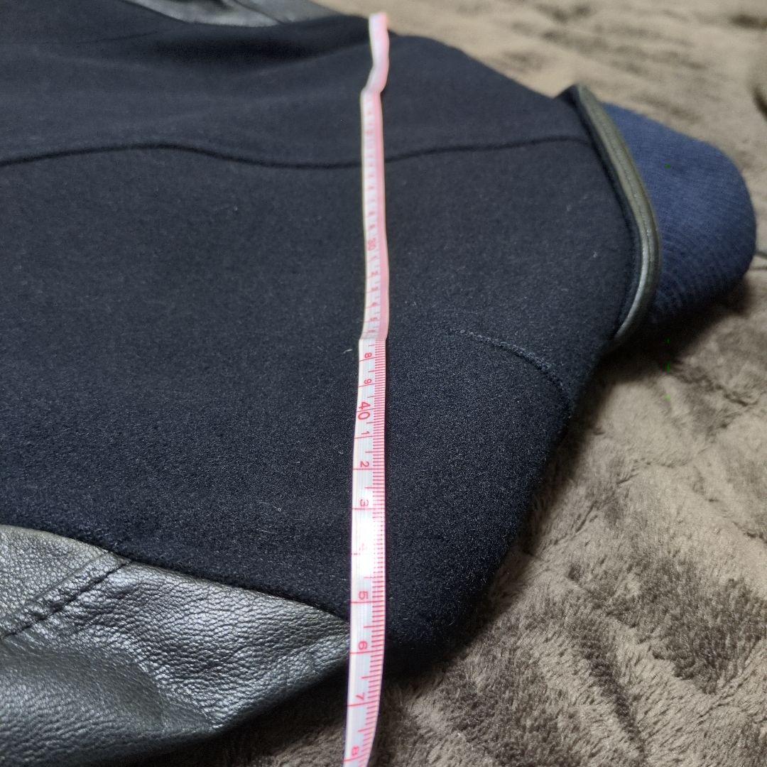 BURBERRY BLACK LABEL スタジャン L ネイビー/ブラック