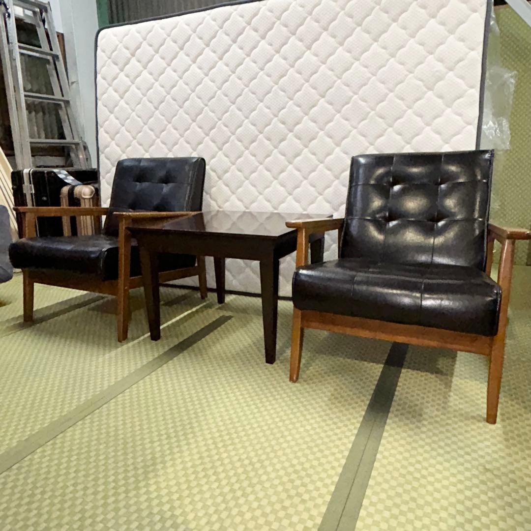 値下げ] カリモク 応接ソファ・テーブルセット売り ☆引き取り限定