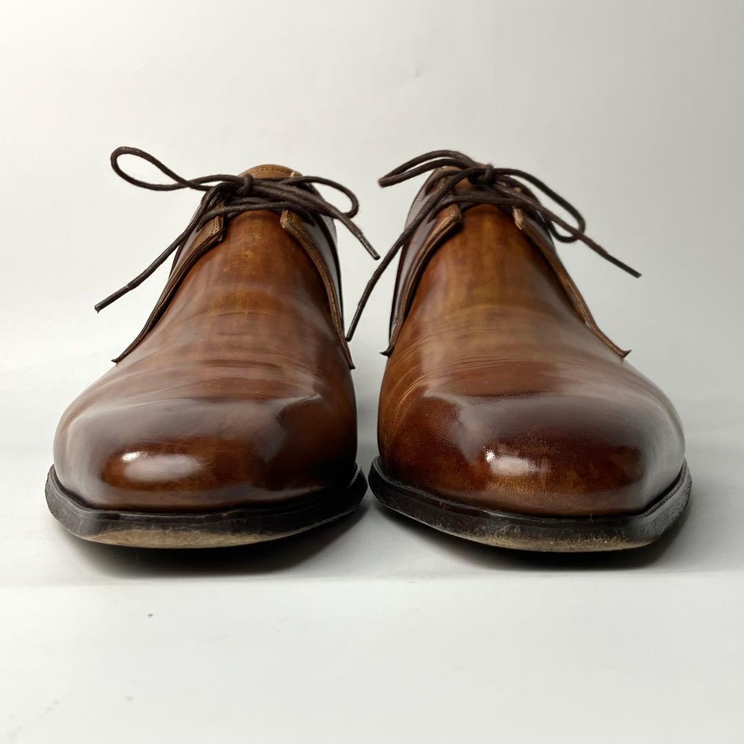 【美品】MAGNANNI パティーヌ　レースアップ　ドレスシューズ　BR 41