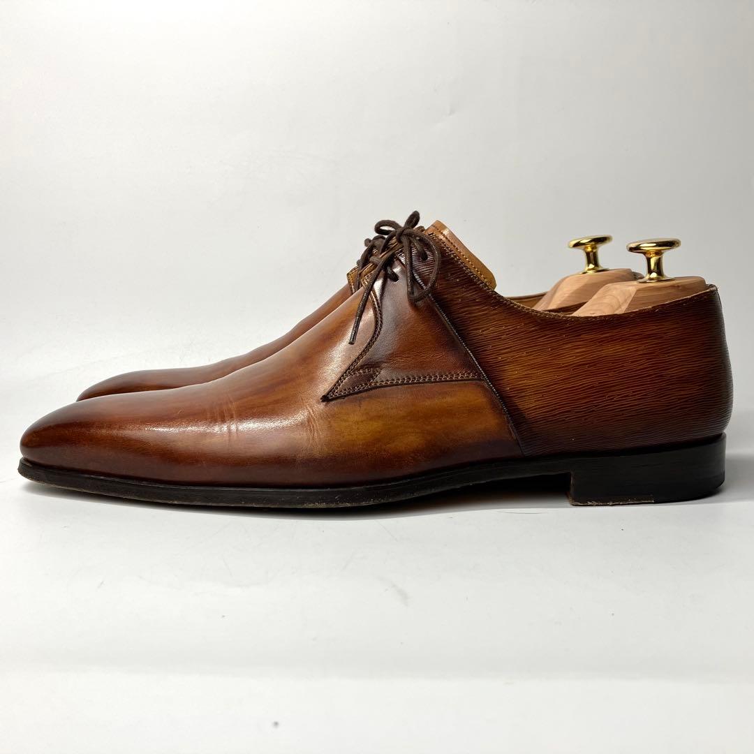 【美品】MAGNANNI パティーヌ　レースアップ　ドレスシューズ　BR 41