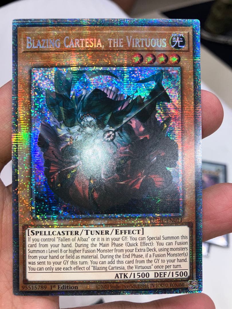 遊戯王】赫の聖女カルテシ 英語 初版 EU版 25th 遊戯王 赫の聖女