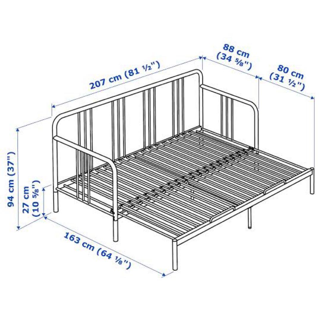 【直接引き取り希望】IKEA fyresdal シングルベッド ダブルベッド