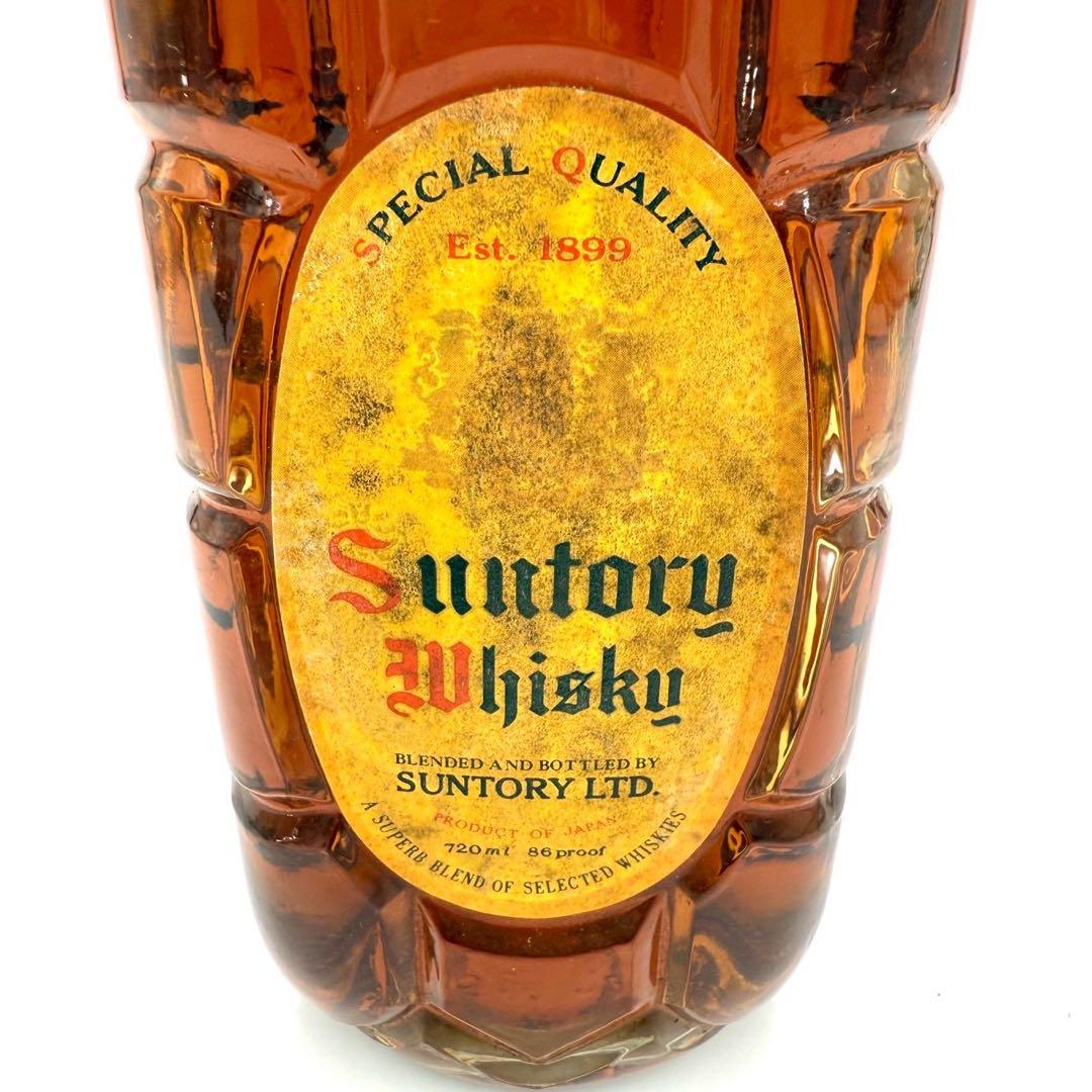 サントリー ウイスキー 角瓶 特級 720ml 43% 古酒 80年代流通品の通販