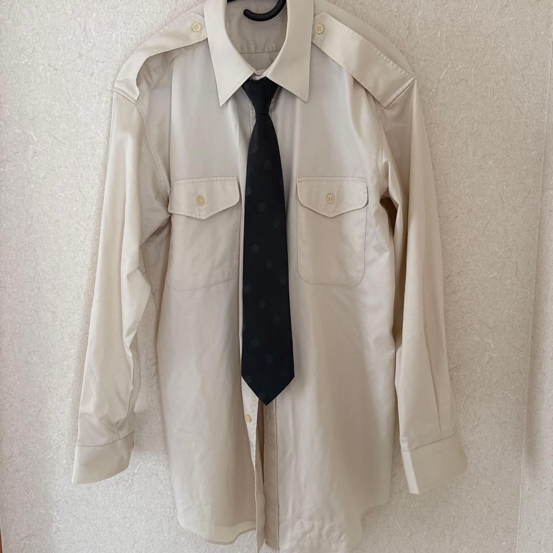値下げ！陸上自衛隊 制服 91式第2種上衣兼ワイシャツ4B ネクタイ付き